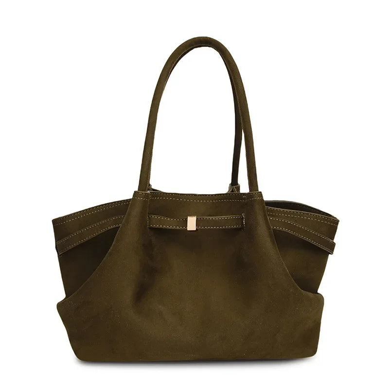 Amblot Minimal suede tote bag