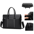 Amblot Minimalist leather briefcase for work