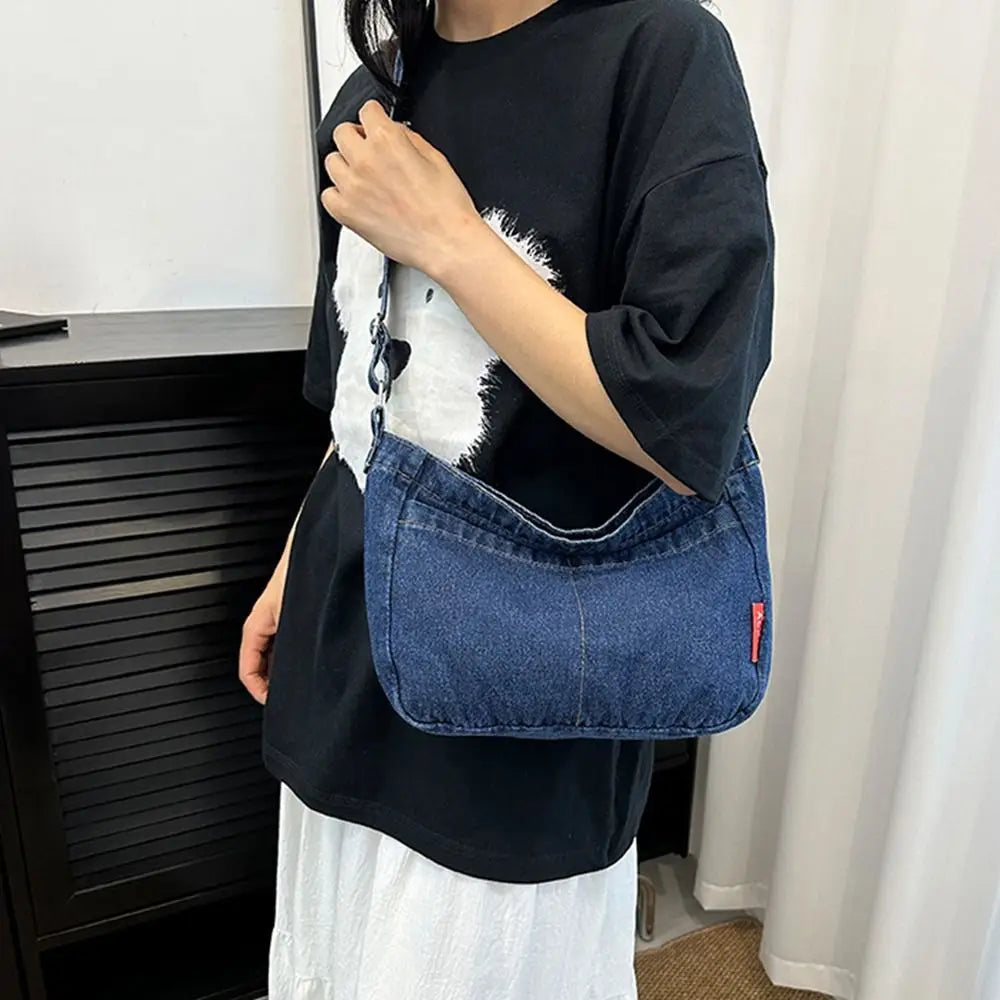 Amblot Modern streetwear denim clutch bag