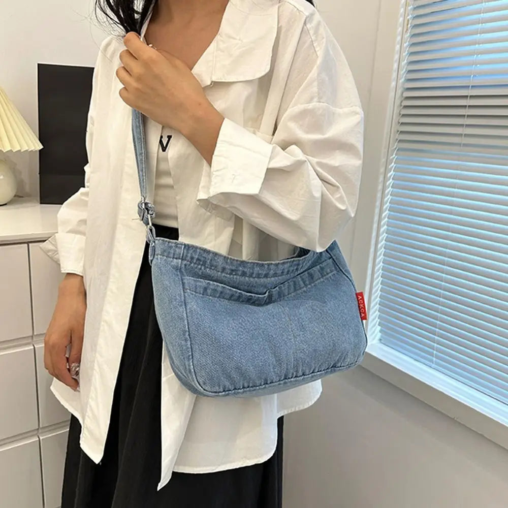 Amblot Modern streetwear denim clutch bag