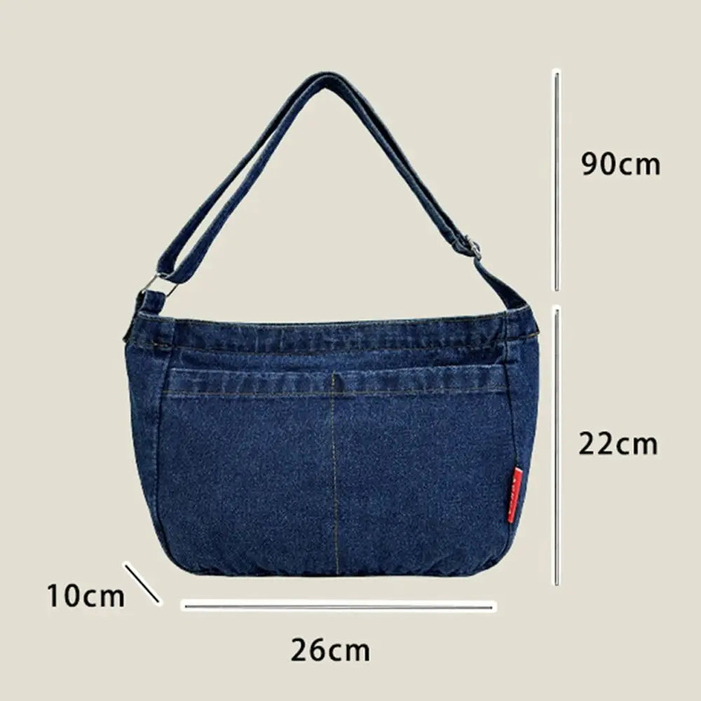 Amblot Modern streetwear denim clutch bag