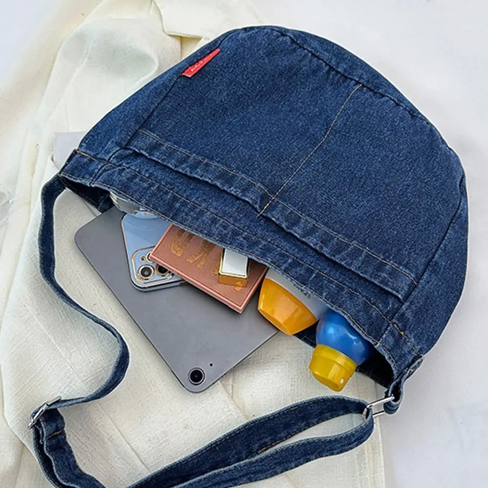 Amblot Modern streetwear denim clutch bag