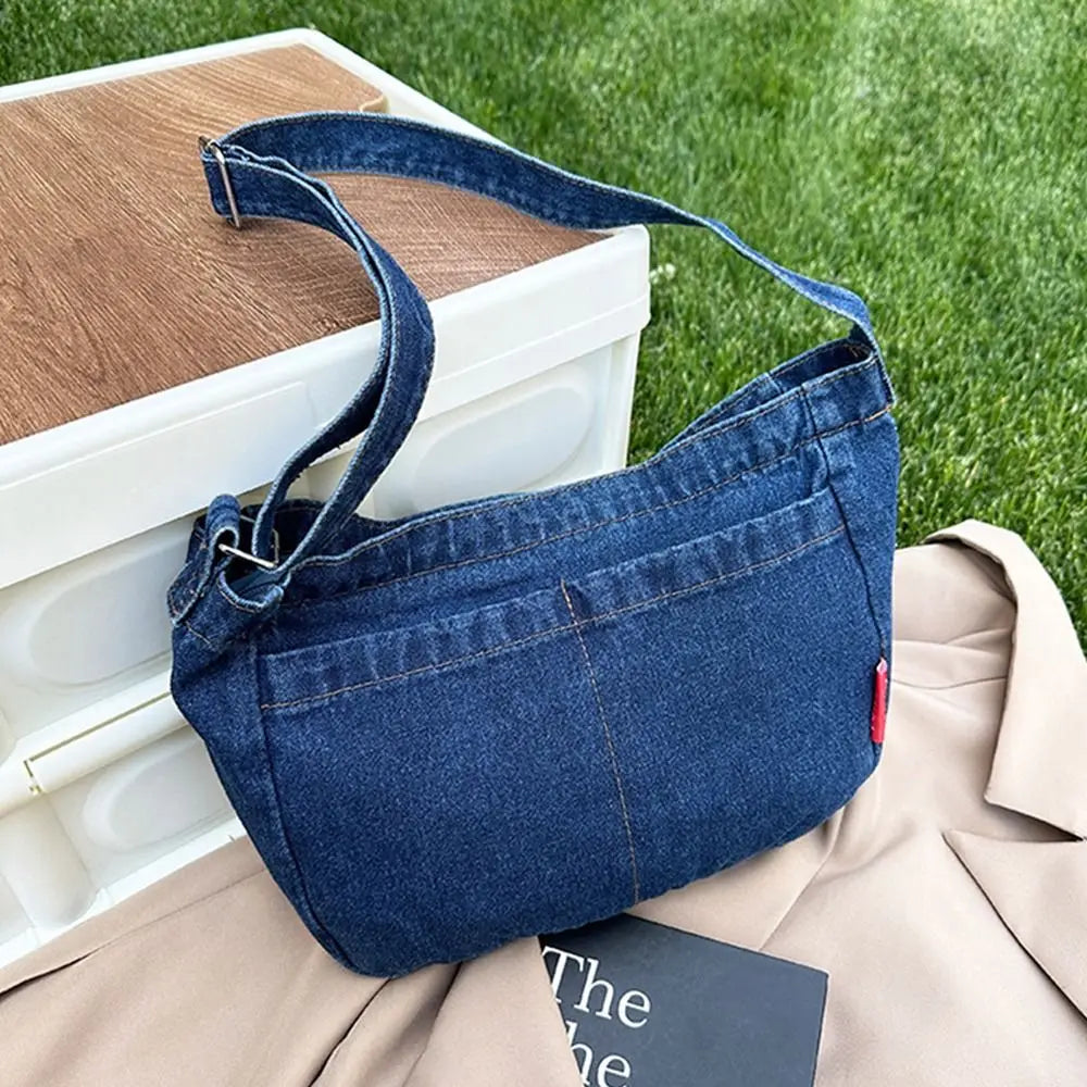 Amblot Modern streetwear denim clutch bag