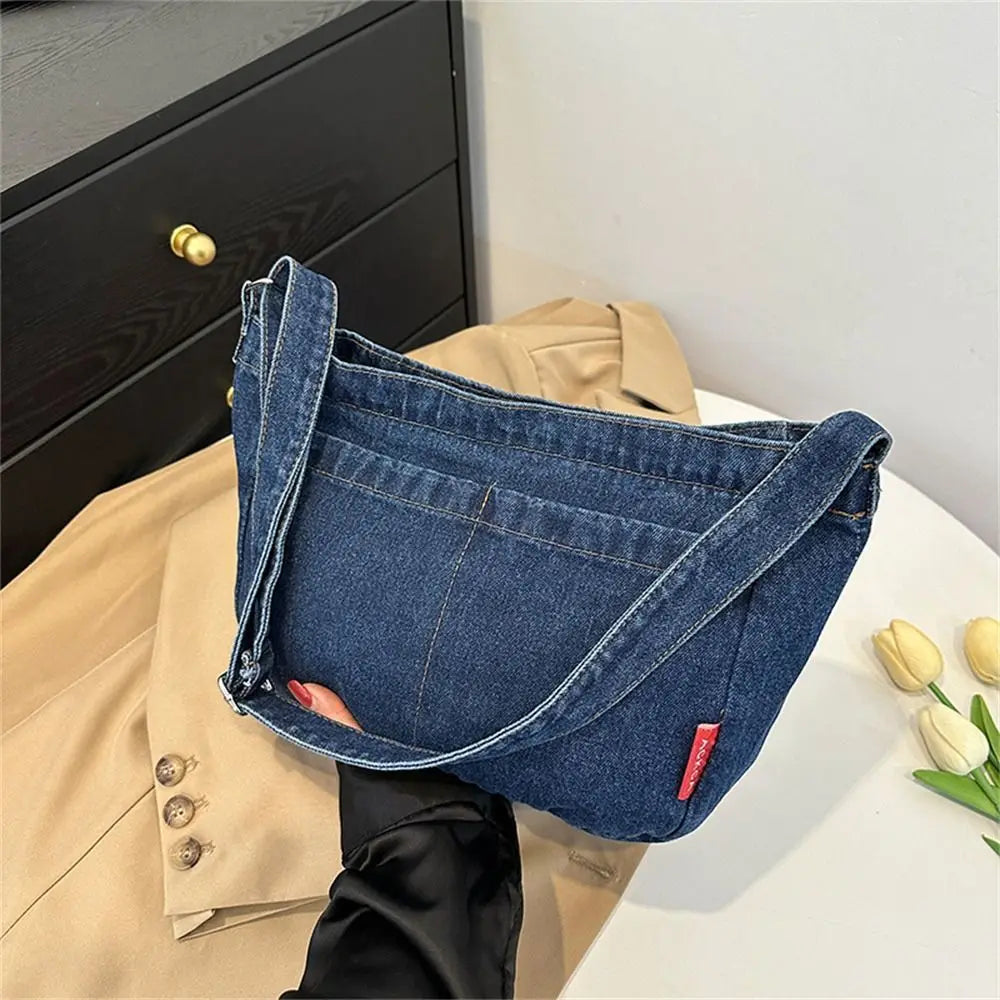 Amblot Modern streetwear denim clutch bag