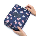 Trousse de toilette Fleurs Bleu Marine