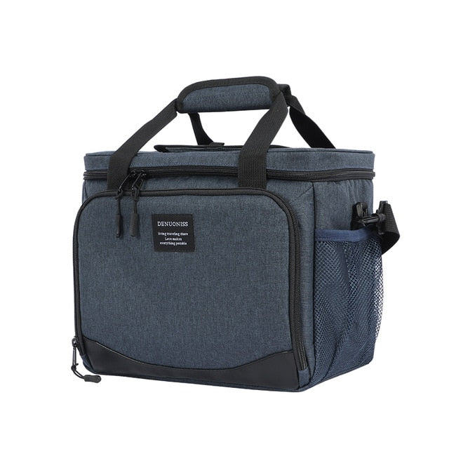 Amblot Navy blue insulated shoulder cooler bag