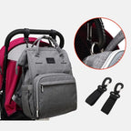 Amblot Navy blue stroller compatible diaper backpack