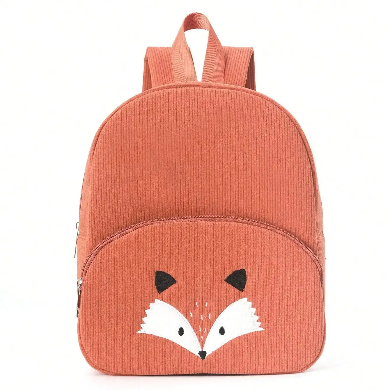 Amblot Orange Cute corduroy backpack