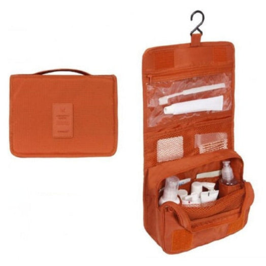 Amblot Orange hanging toiletry bag