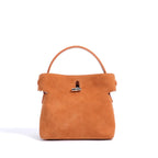Amblot Orange Small suede purse with clasp