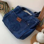 Amblot Oversized denim tote bag