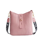 Amblot Pink 2 Classic leather shoulder bag for women