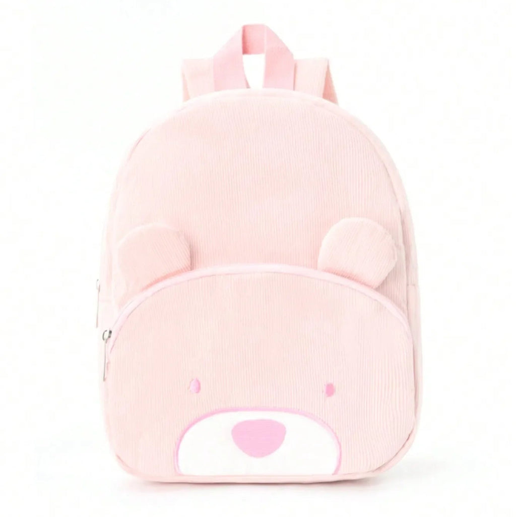 Amblot Pink Cute corduroy backpack