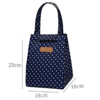 Amblot Pink insulated lunch tote bag