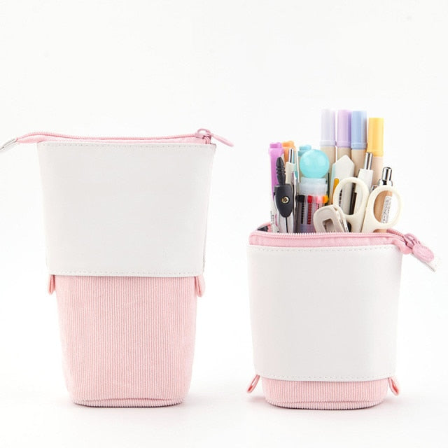 Amblot Pink stand-up pencil case