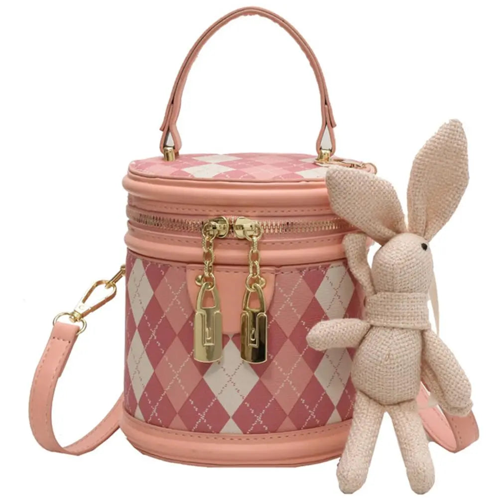 Amblot Pink Vintage leather shoulder bag