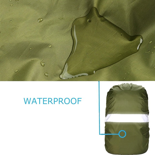 Khaki waterproof backpack rain cover