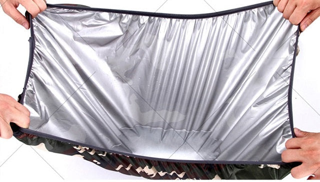 Khaki waterproof backpack rain cover