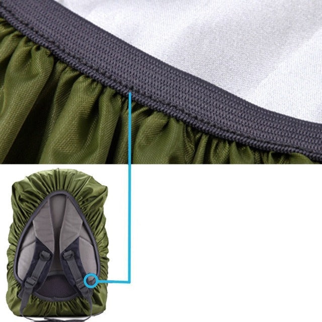 Khaki waterproof backpack rain cover