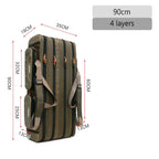 4-compartment fishing rod carrying bag
