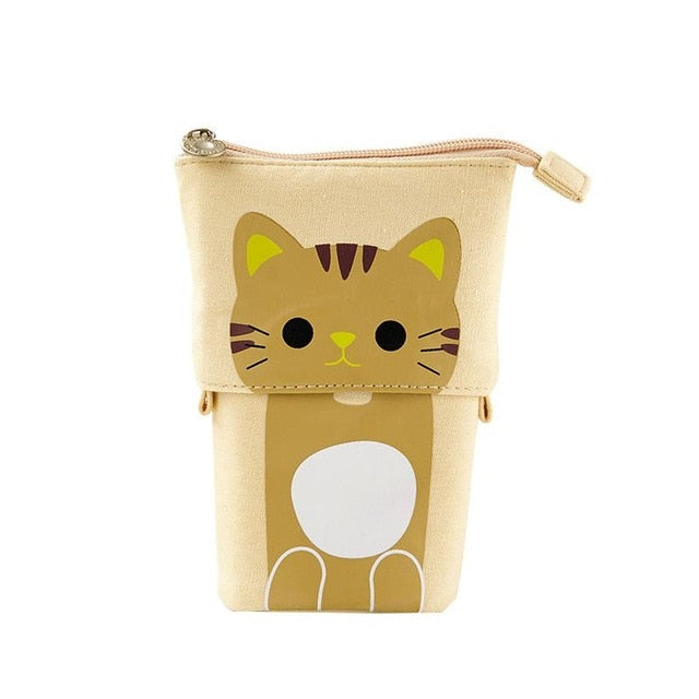 Trousse Pot à Crayons Chat Tigré