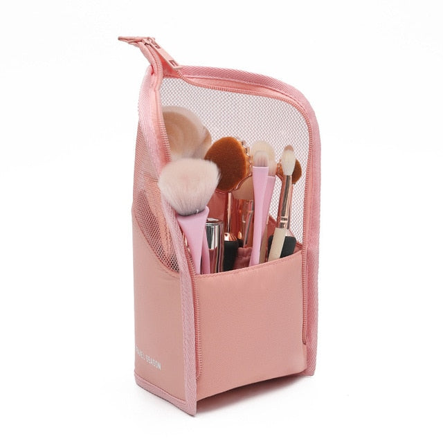 Pink makeup bag