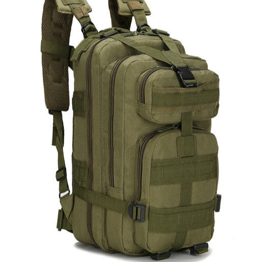 Sac à Dos De Style Militaire Multi-poche Vert Armé