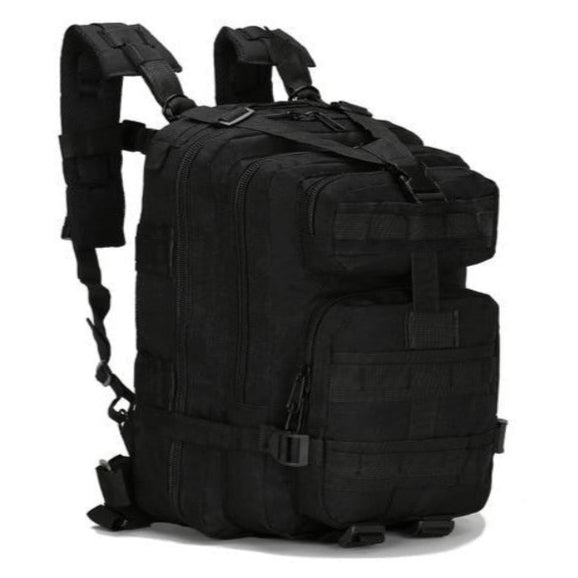 Sac à Dos De Style Militaire Multi-poche Noir