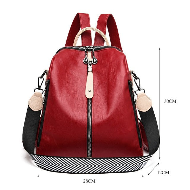 Black convertible backpack purse