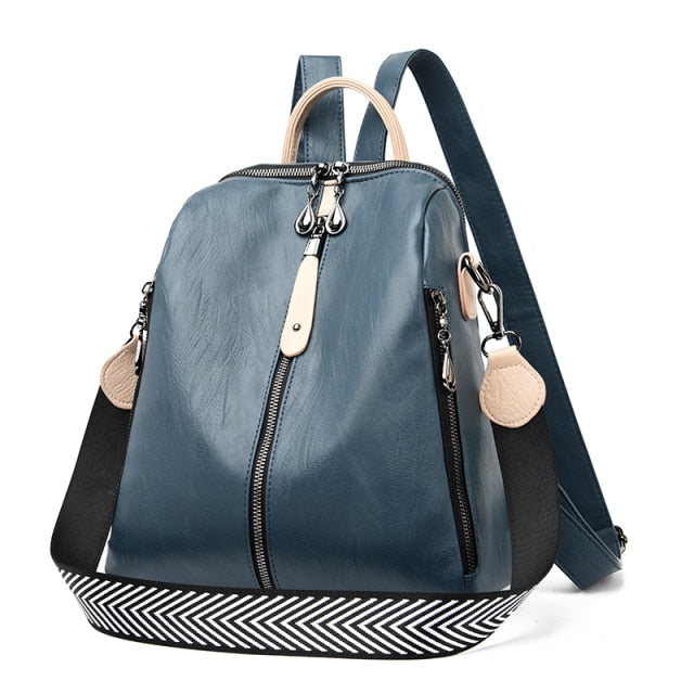 Teal convertible backpack purse