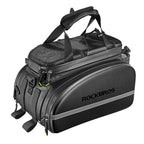 Large rear rack bag for bicycle