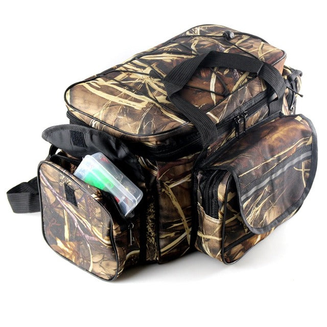 Camo waterproof fishing shoulder bag