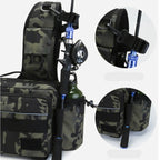 Camo tactical fishing tackle bag