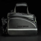 Large rear rack bag for bicycle