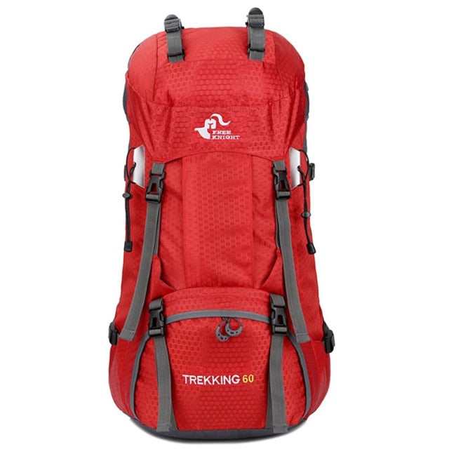 Red large hiking backpack