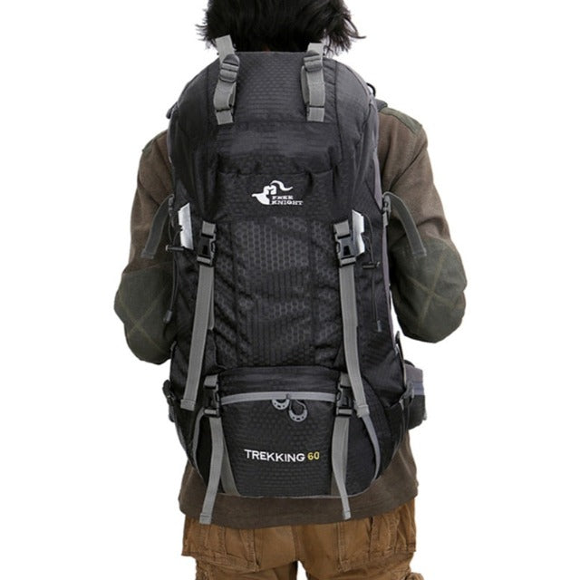 Black large hiking backpack