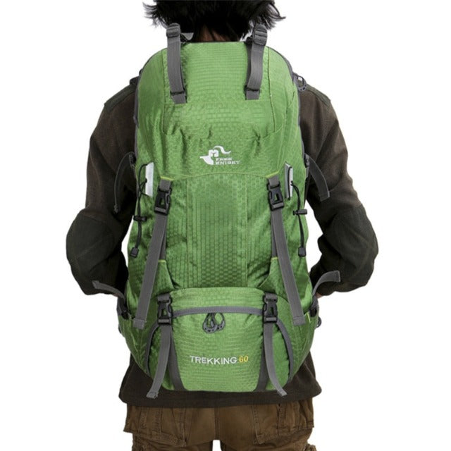 Green large hiking backpack