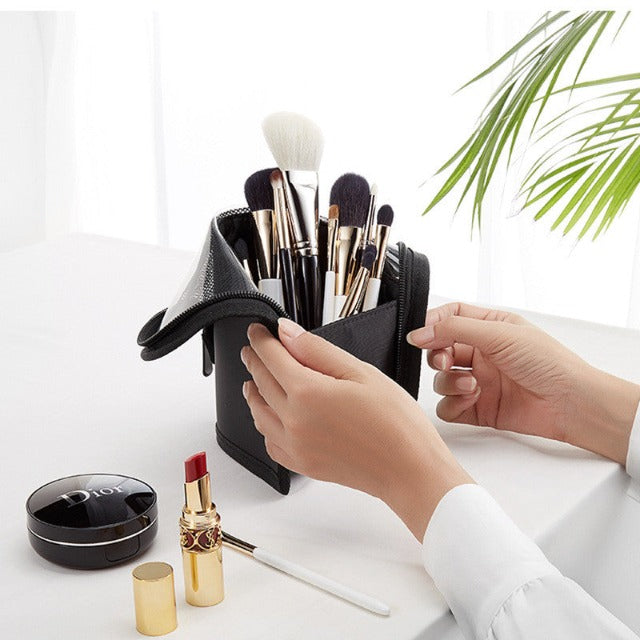 Black makeup bag