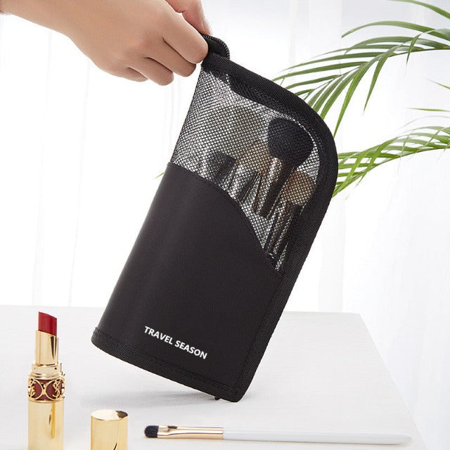Black makeup bag