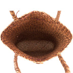 Boho rattan shopper bag