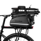 Large rear rack bag for bicycle
