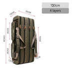 4-compartment fishing rod carrying bag