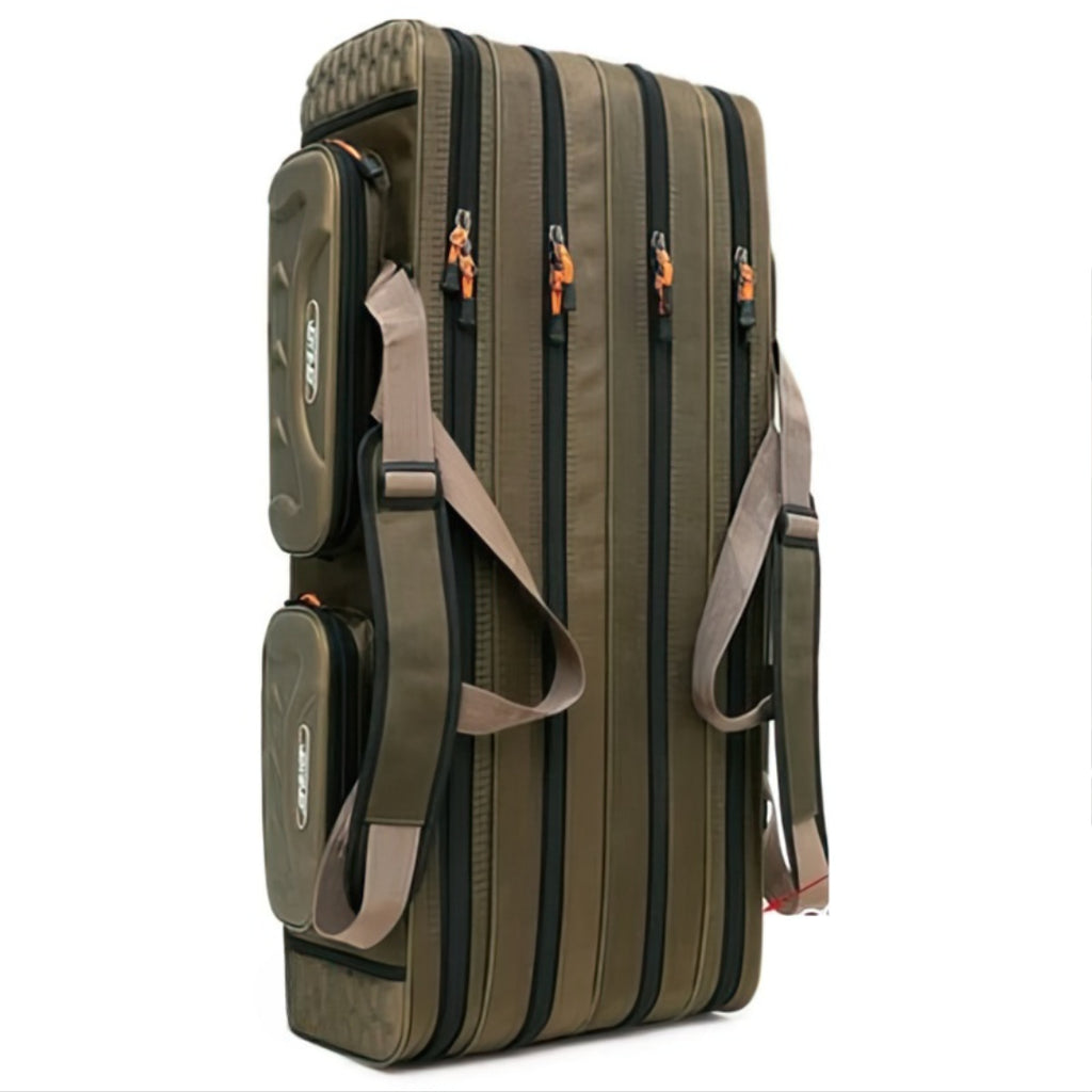 4-compartment fishing rod carrying bag