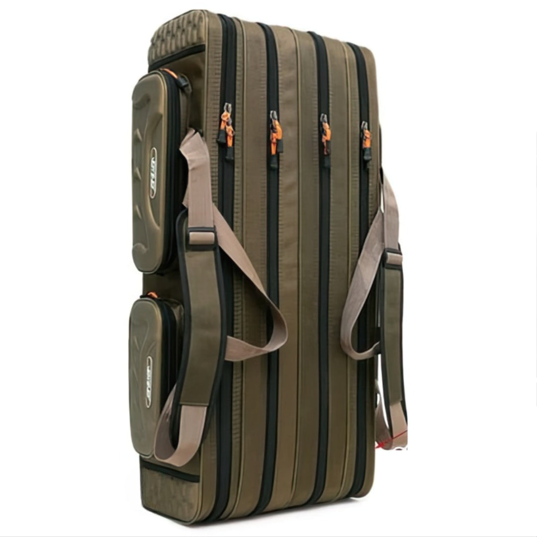 4-compartment fishing rod carrying bag