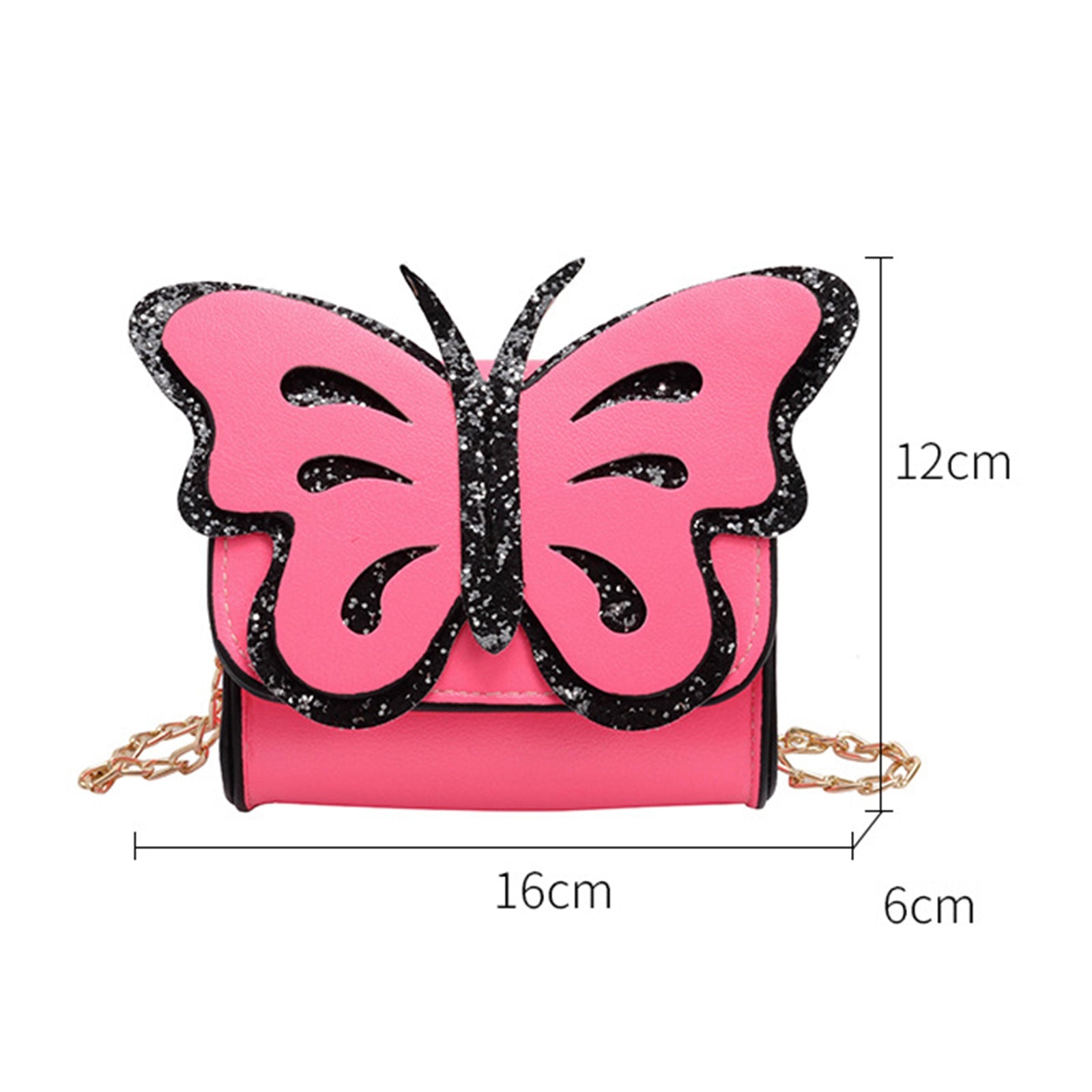 Kids’ pink butterfly handbag