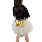 Kids’ yellow butterfly handbag