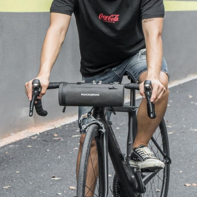 Waterproof handlebar tube bag for bike