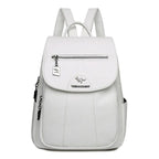 Sac Cartable en Cuir Femme Blanc