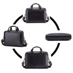 Amblot Professional leather laptop bag with handle
