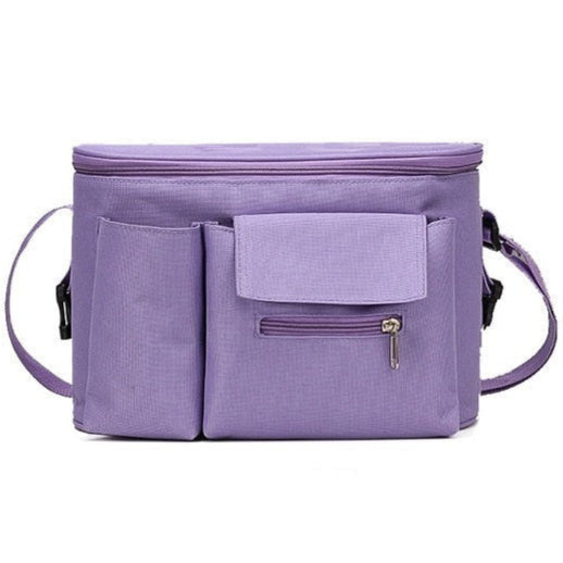 Sac à langer violet pour poussette